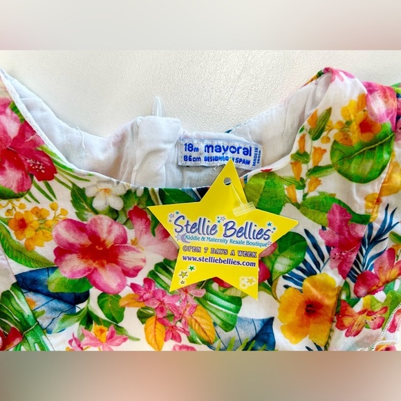 Mayoral Hawaiian Floral 18M Dress - Picture 3 of 7